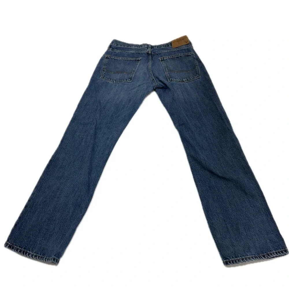 American Eagle Jeans Mens 29x28 Blue Slim Straight Denim Skate Indie Gorpcore - Picture 2 of 8